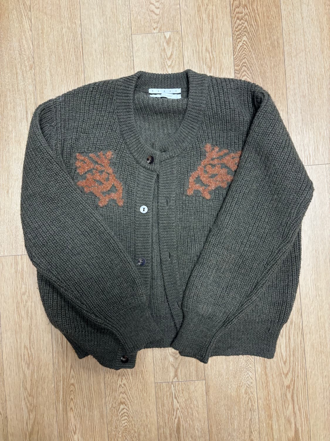 (S) 란라 단사 니트 가디건 상품이미지1