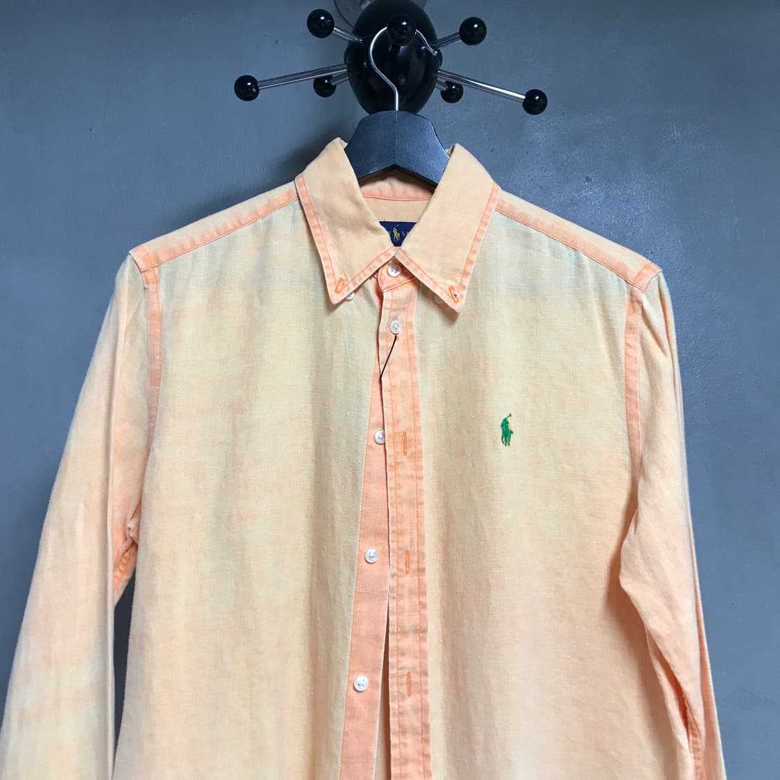 폴로 랄프로렌 린넨 셔츠 오렌지 S 상품이미지2