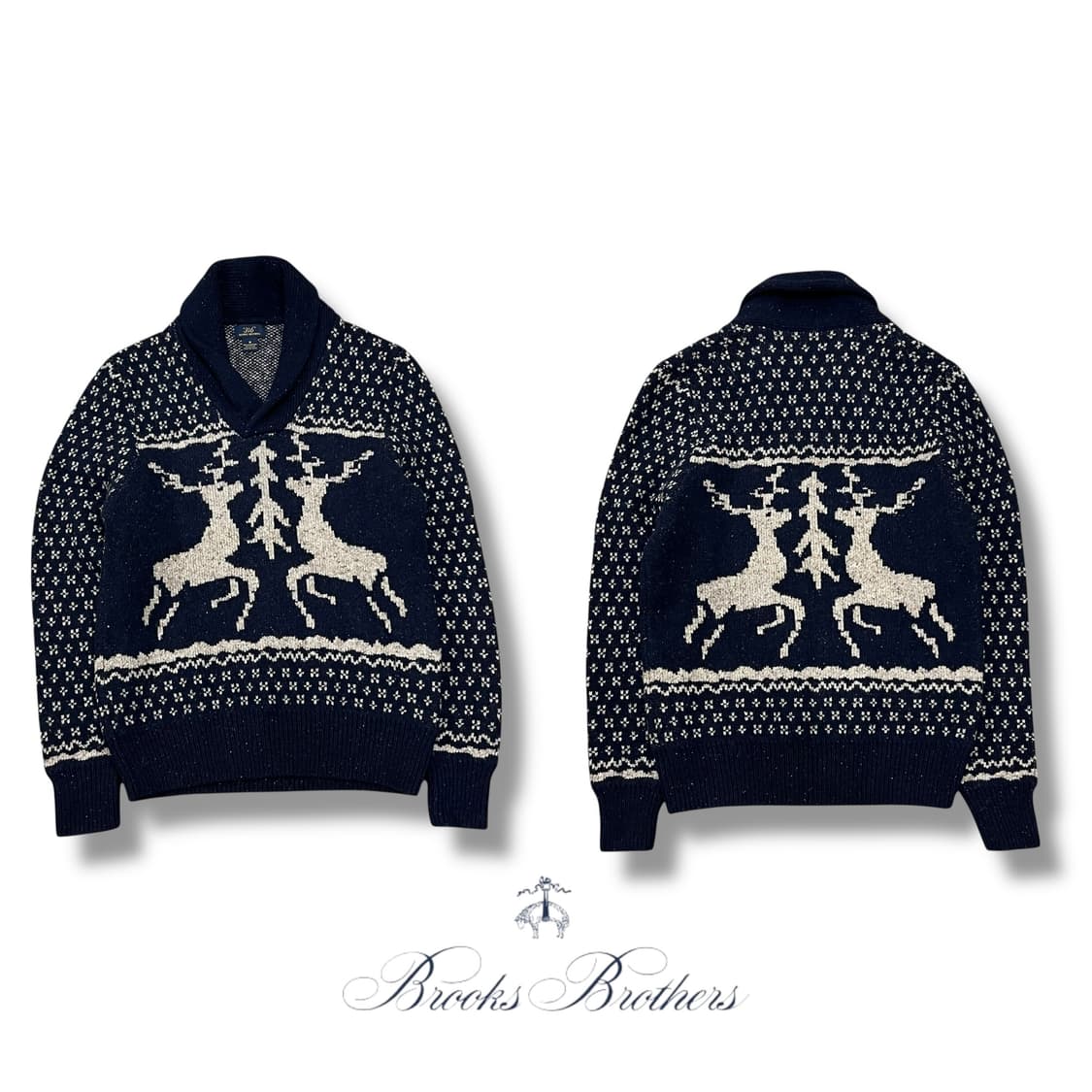 브룩스브라더스 노르딕 숄카라니트 s08664 상품이미지1