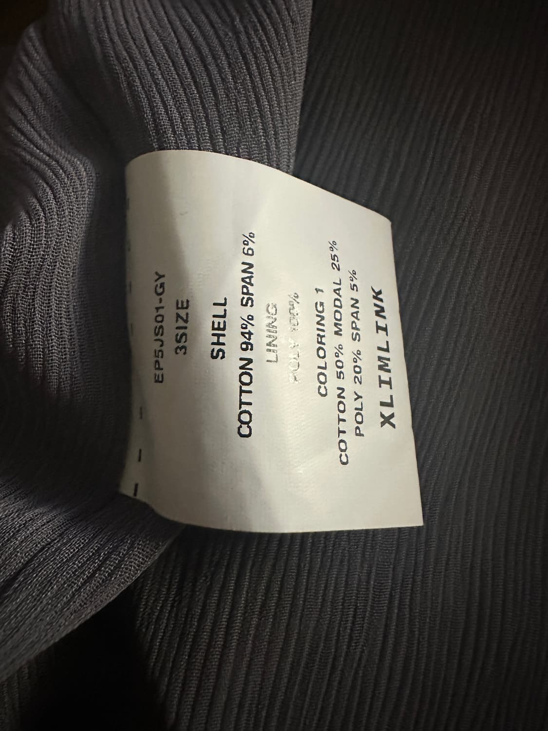 Xlim episode.05  jersey gray 3 size 상품이미지5