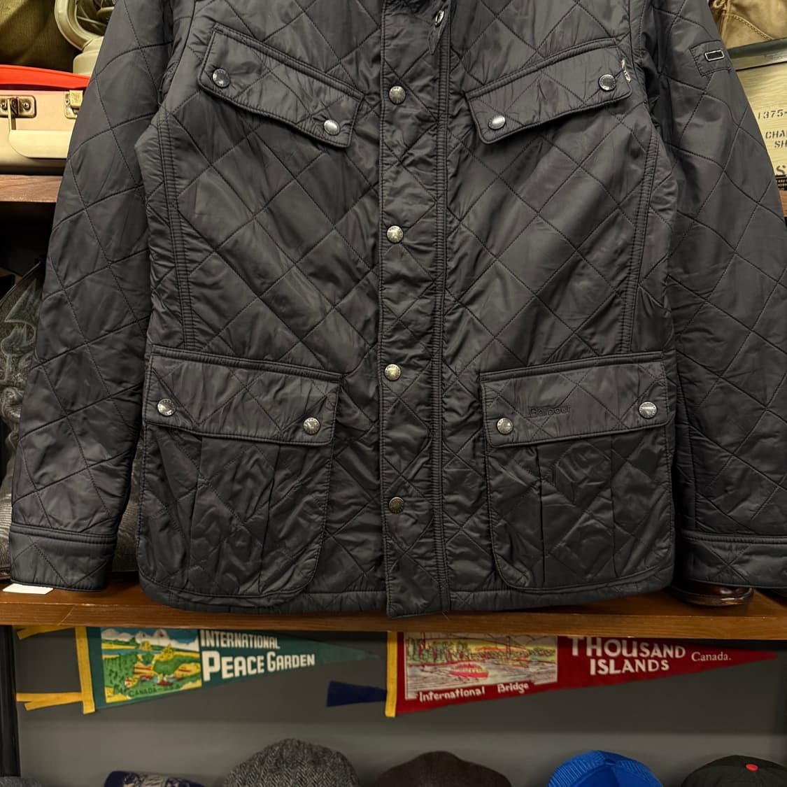 바버 인터네셔널 아리엘 폴라 퀼팅 자켓 상품이미지4