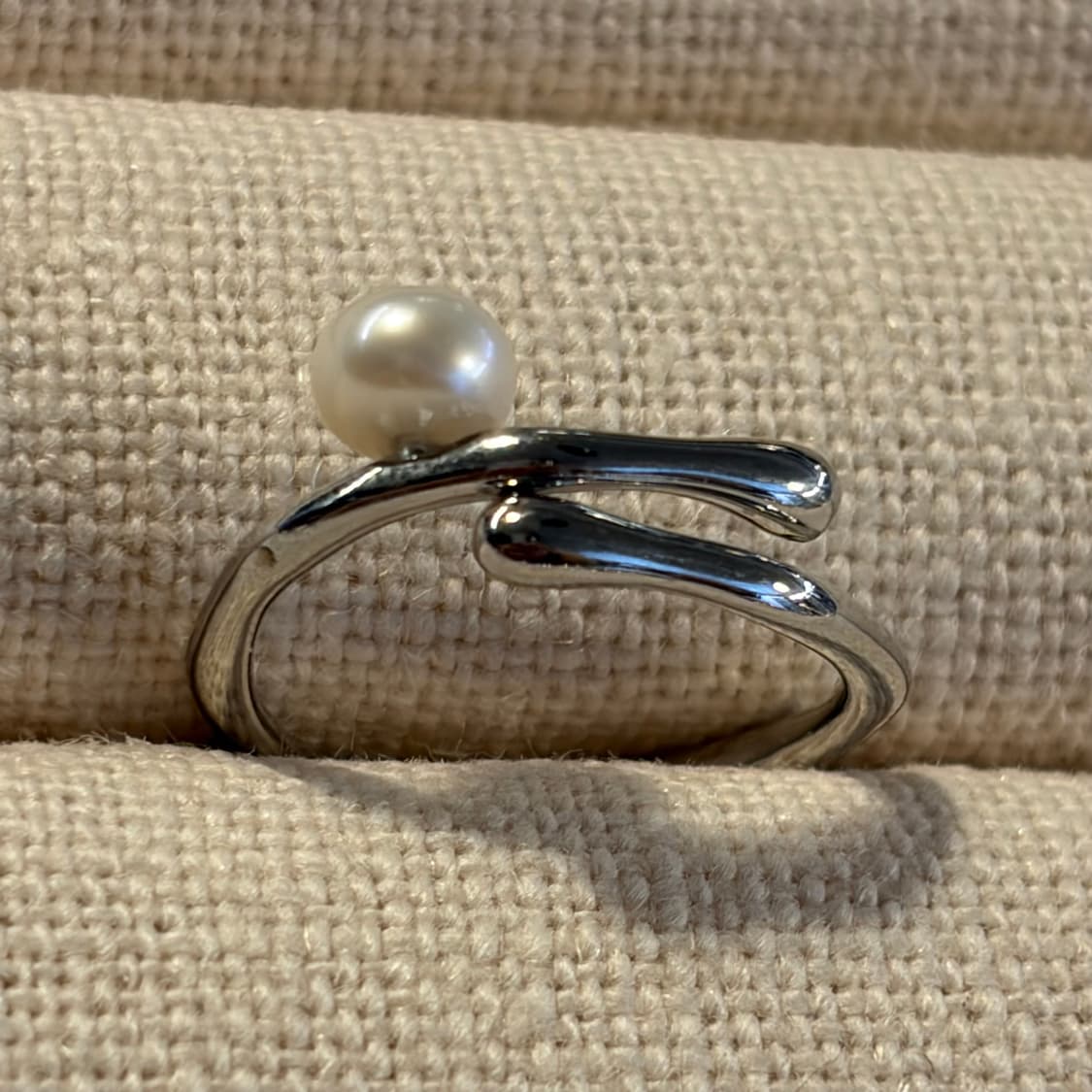 새상품 여성 신주 진주알 반지  상품이미지4