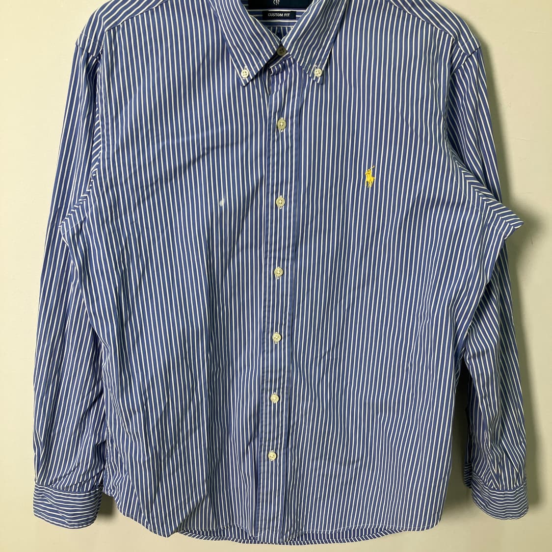 폴로 랄프로렌 블루 스트라이프 셔츠 L 상품이미지5