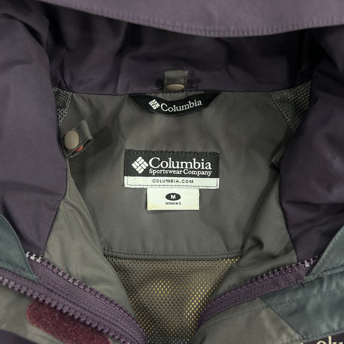 Columbia 콜롬비아 2-way, 이중지퍼 딥퍼플 고어텍스 바람막이  상품이미지7