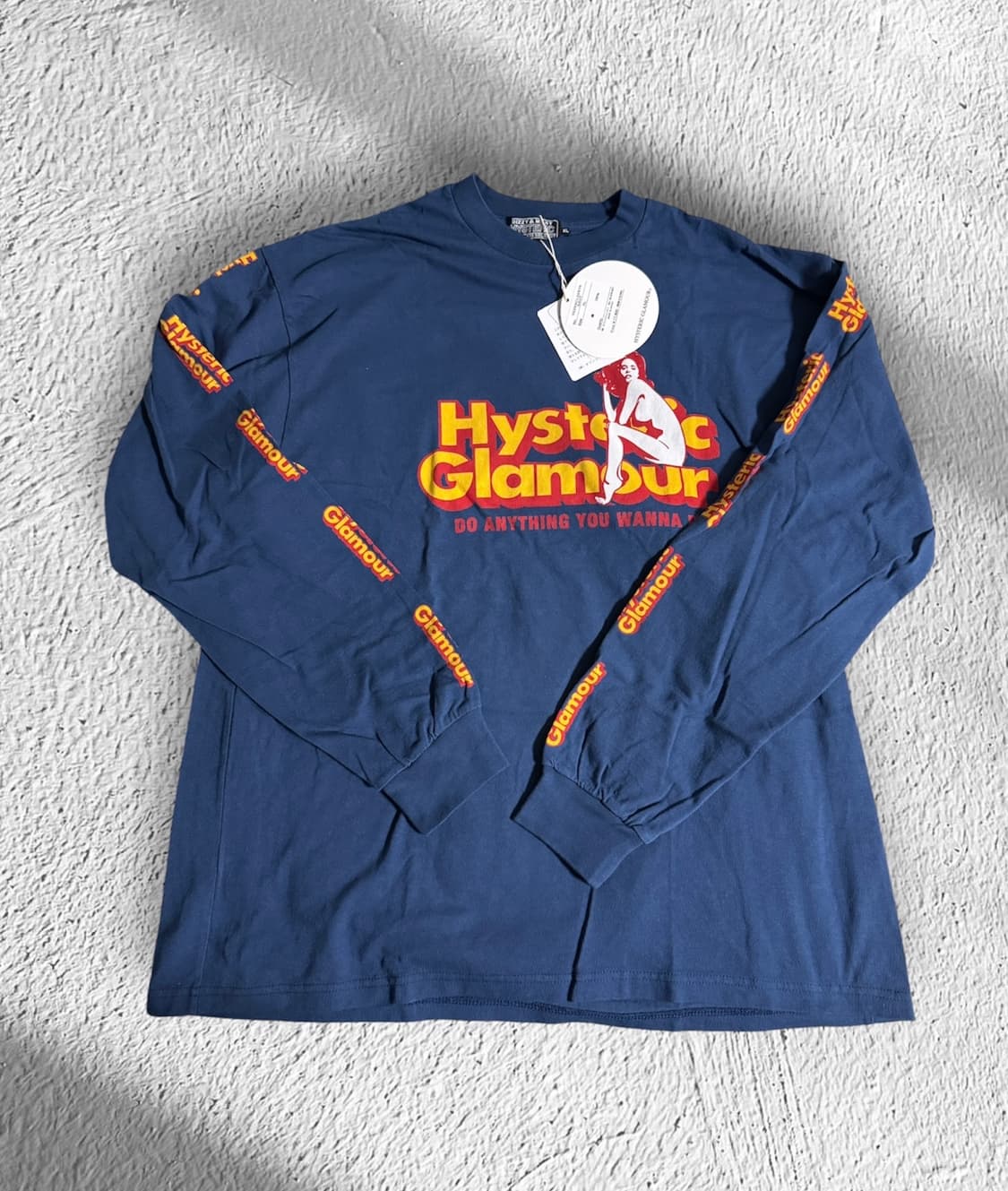 히스테릭 글래머 두 애니띵 티셔츠 네이비  xl 상품이미지1