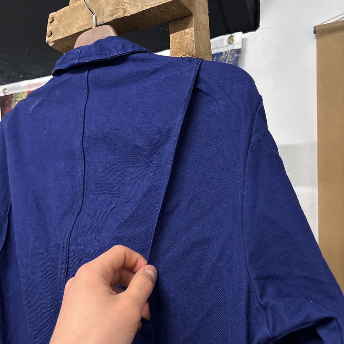 80~90s 프렌치 워크웨어 코튼트윌 커버올 점프수트  N955 상품이미지8