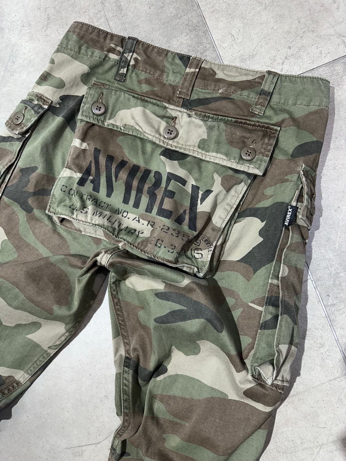 아비렉스 몽키 카모 카고팬츠 상품이미지1