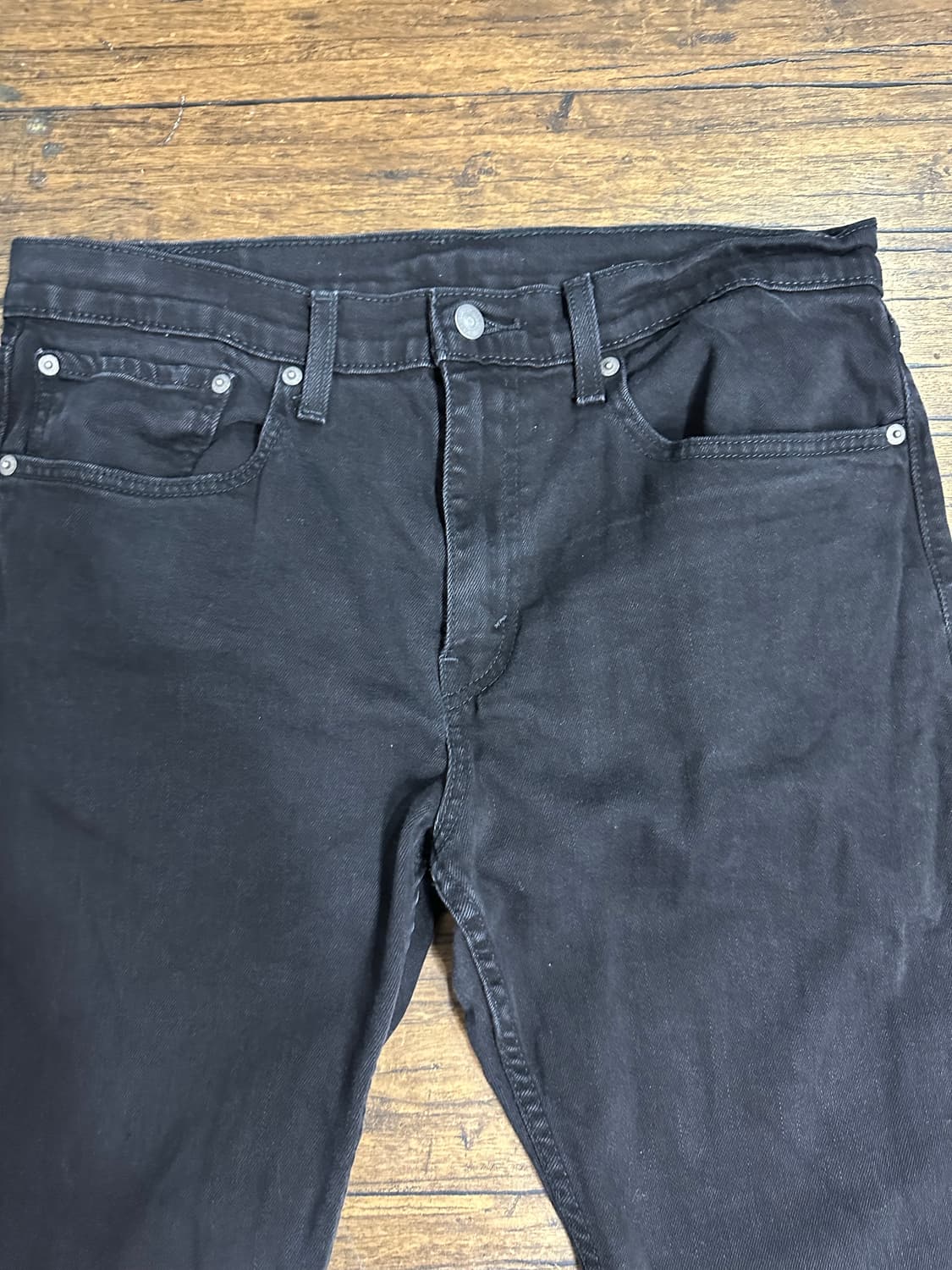 리바이스 502 블랙진 W34 L32 상품이미지2