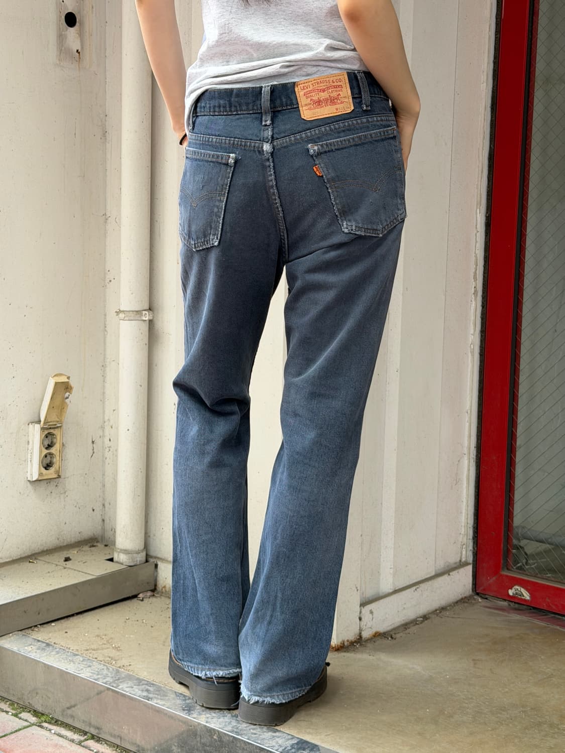 MADE IN USA 🇺🇸리바이스 507 부츠컷 오렌지탭 상품이미지6