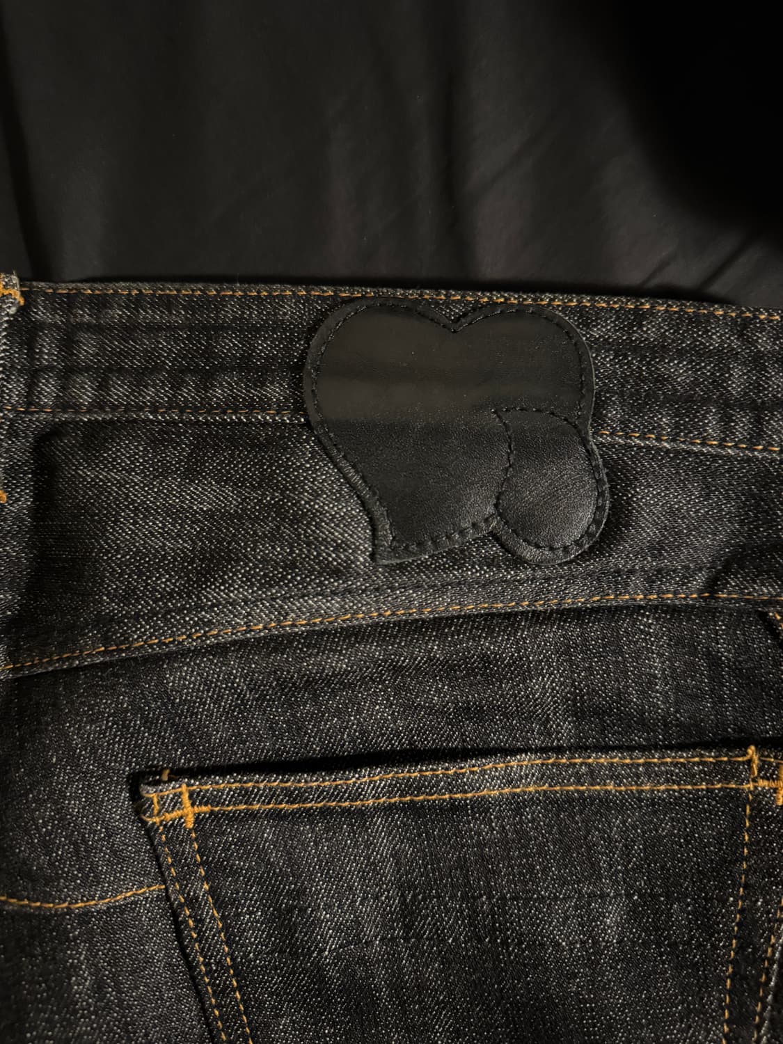 넘버나인 08SS 크라잉하트 패치 데님 팬츠 상품이미지3