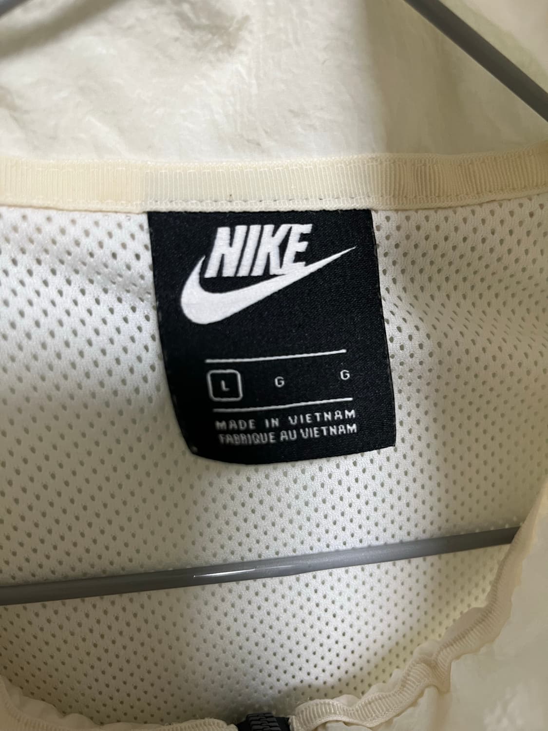 나이키 스우시 바람막이 아이보리/블랙 상품이미지5