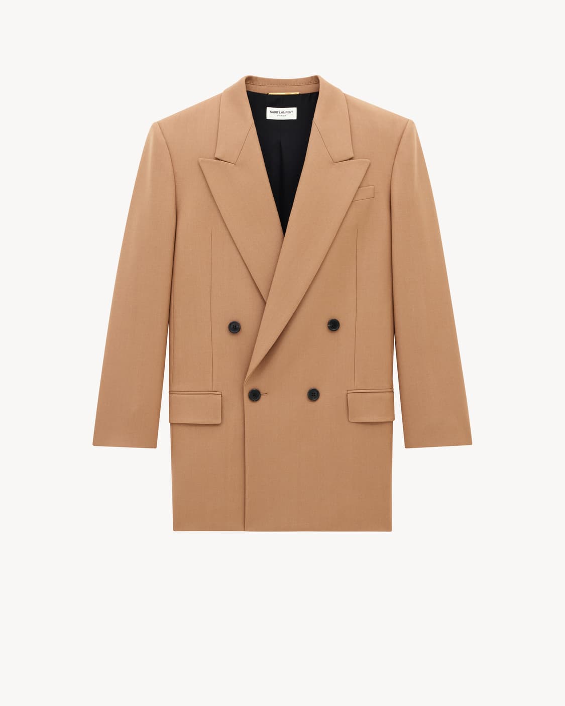 [고현정님 착용] 생로랑 24fw 울 개버딘 베이지 자켓 상품이미지6