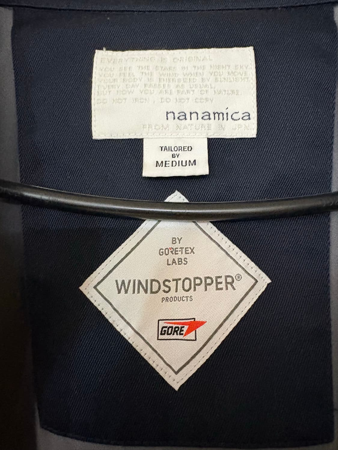 나나미카 고어텍스 인피니엄 치노 크루자켓 네이비 M 상품이미지5