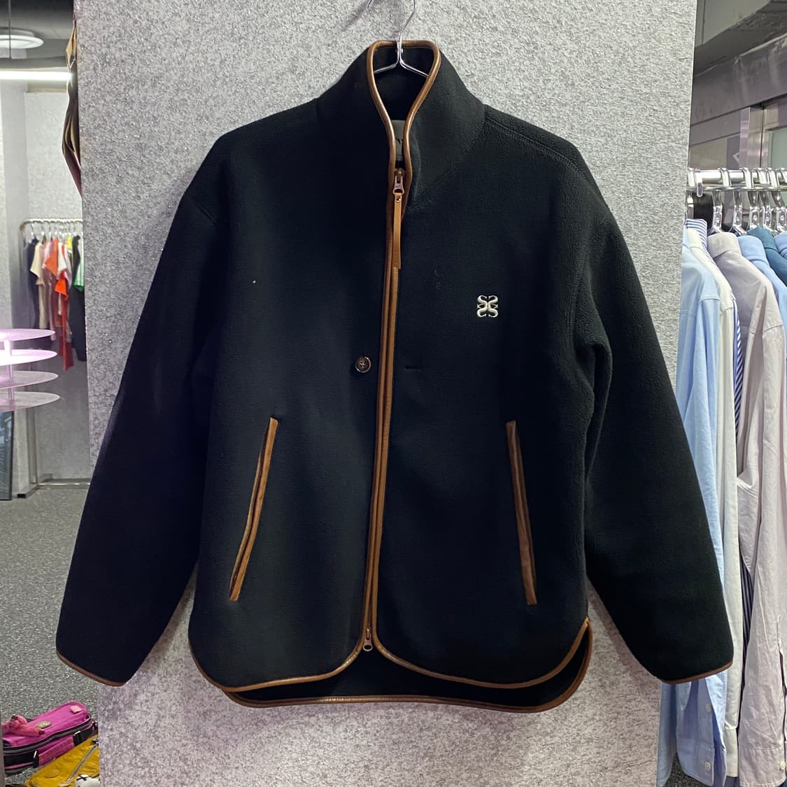 세터 스몰로고 플리스 투웨이 집업 b3380 상품이미지2