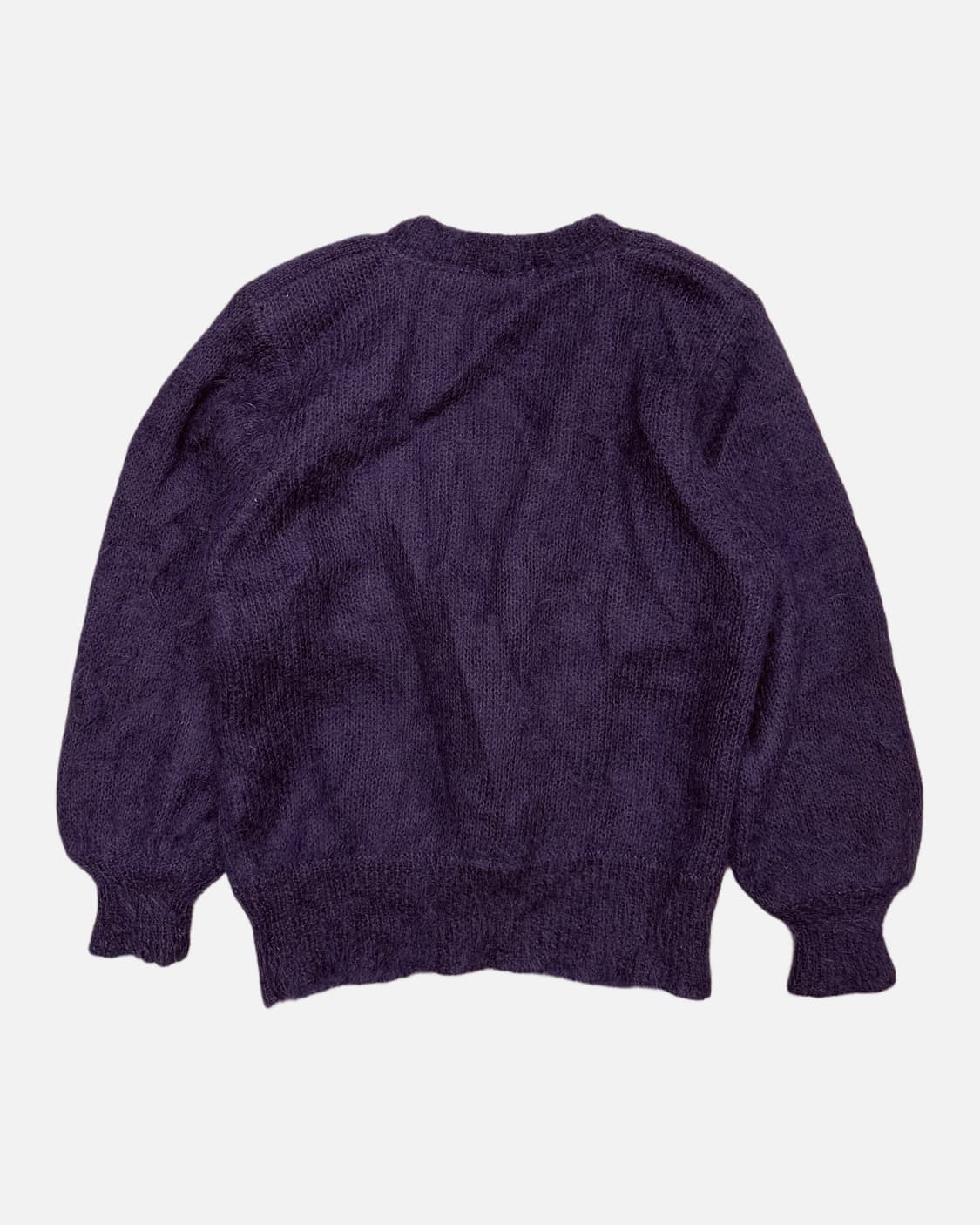 purple hairy mohair cardigan 상품이미지4