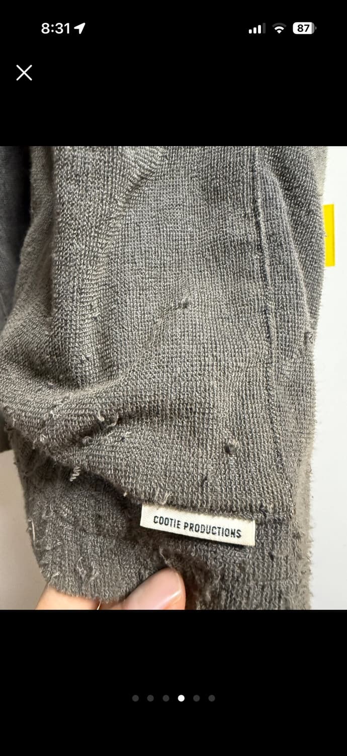 쿠티챠콜그레이 반팔셔츠 (일본직구)  상품이미지6