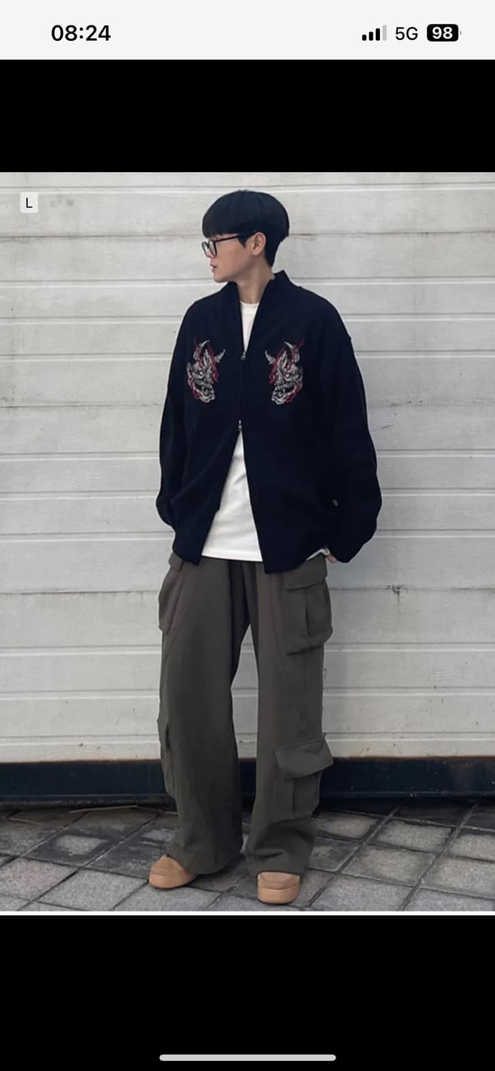 낫포너드 Devil Knit Zip up 판매합니다 상품이미지2