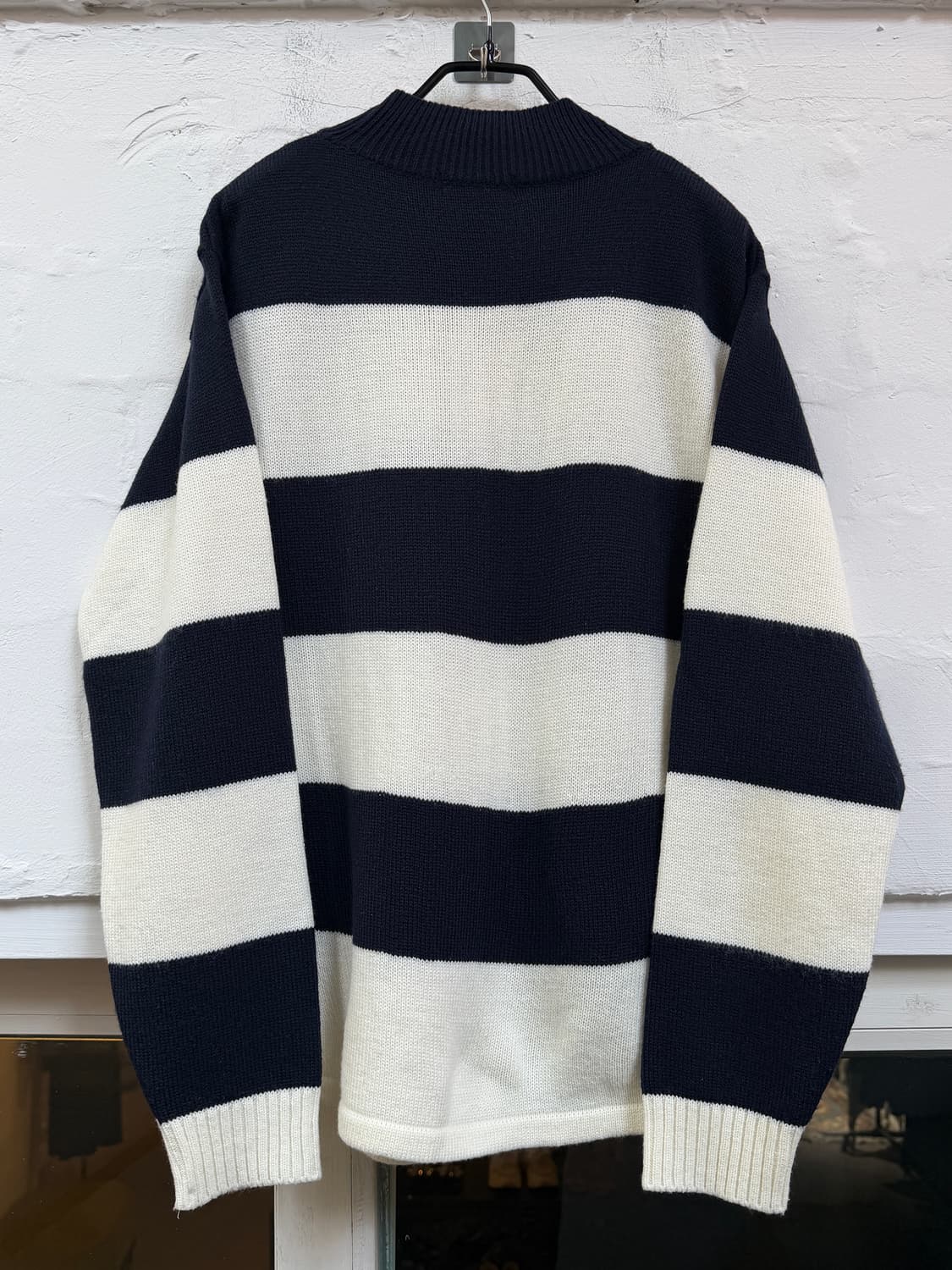 Beams Heart 빔즈 하트 크루넥 스트라이프 니트 M 상품이미지6