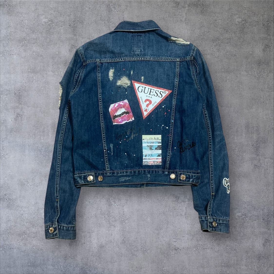 게스 디테일 데님 자켓 상품이미지2