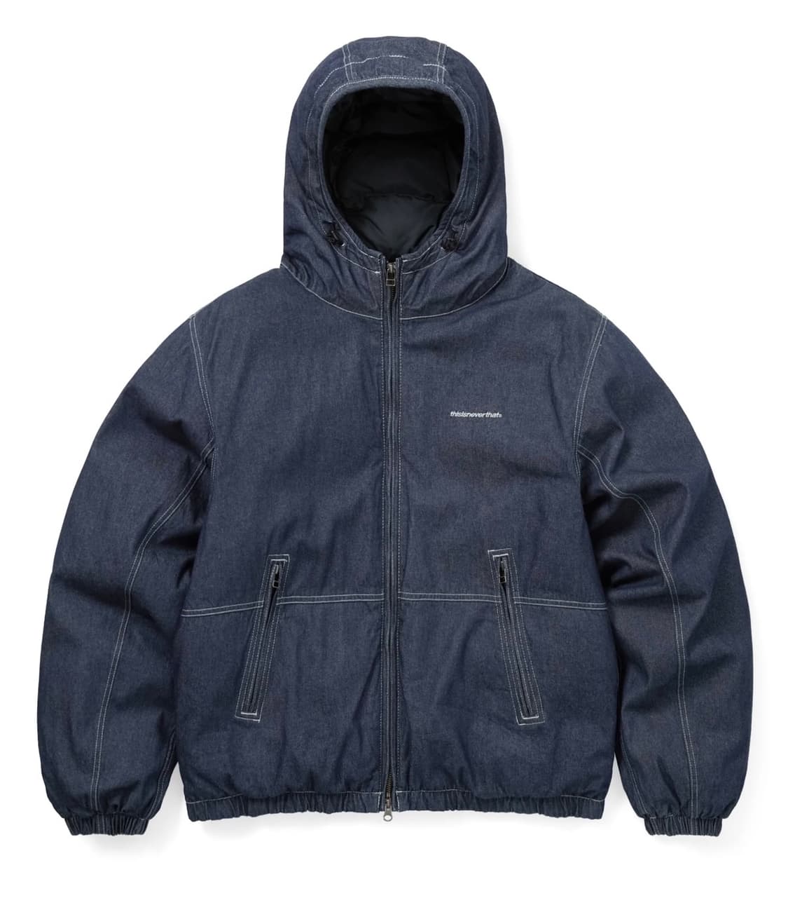 Denim Down Puffer Jacket 디스이즈네버댓 다운 자켓 상품이미지1