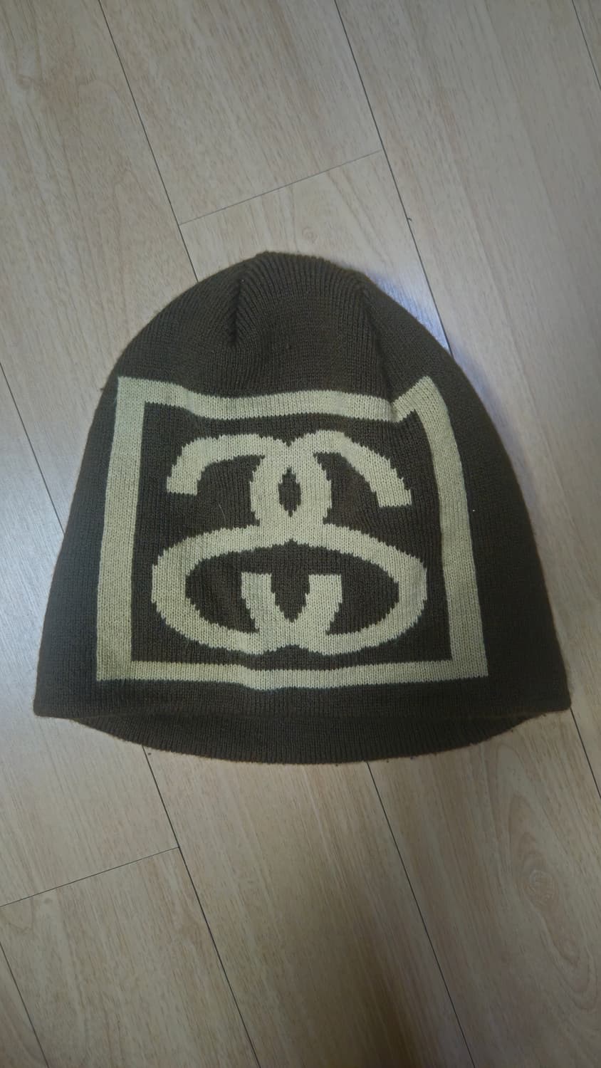 스투시 SS 링크 스컬캡 비니 브라운 상품이미지1