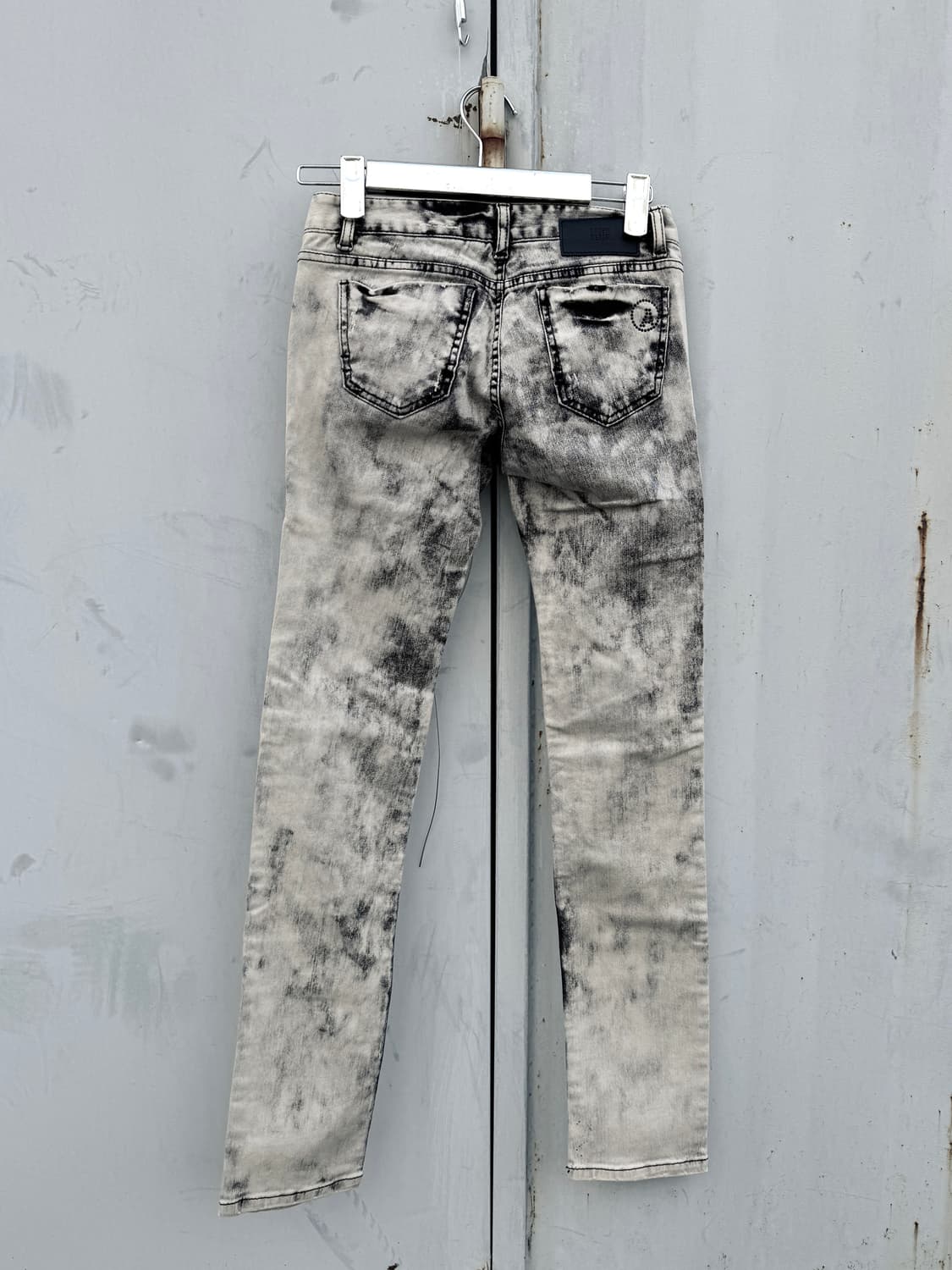 화이트그레이 데미지 스키니 진 상품이미지3