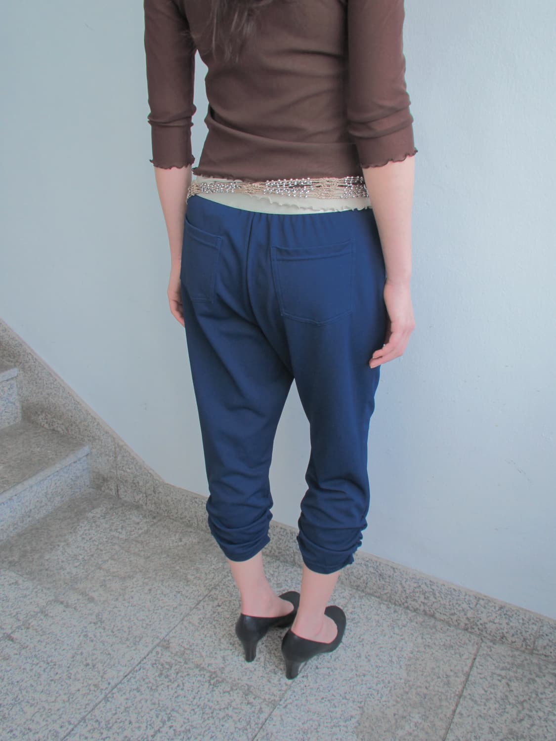 Re-Brelly banding capri pants  상품이미지6