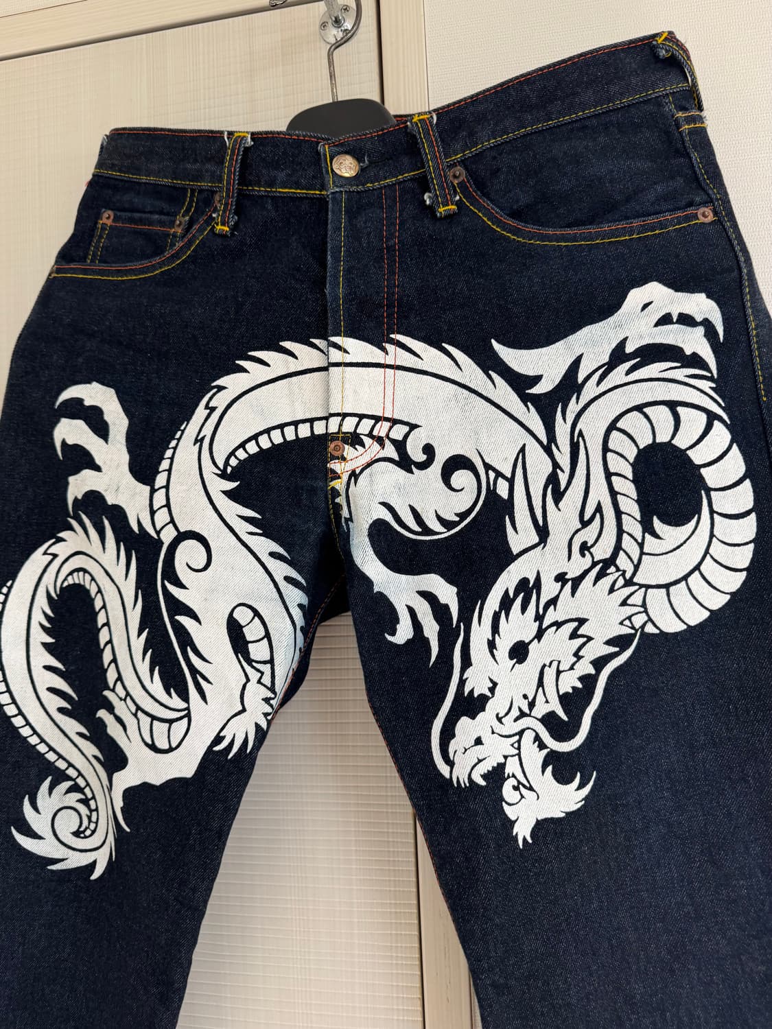 에비수 Evisu 도락(道樂) 드래곤 데님팬츠 32x34size 상품이미지1