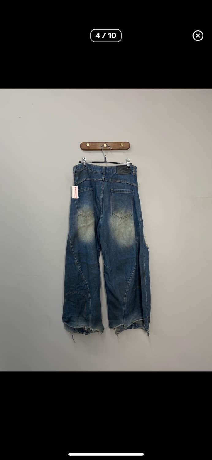 빈티지 데미지 워싱 데님 팬츠 A3465 상품이미지3