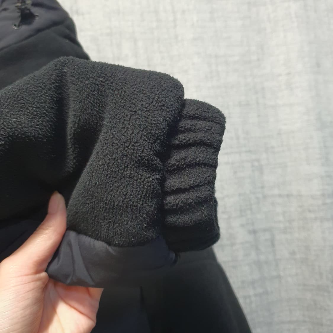 널디 플리스 블락 패딩 자켓  상품이미지5