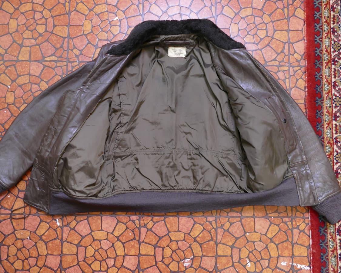 [L] 1976년 미해군 US Navy G-1 플라이트 자켓 오리지널 상품이미지3