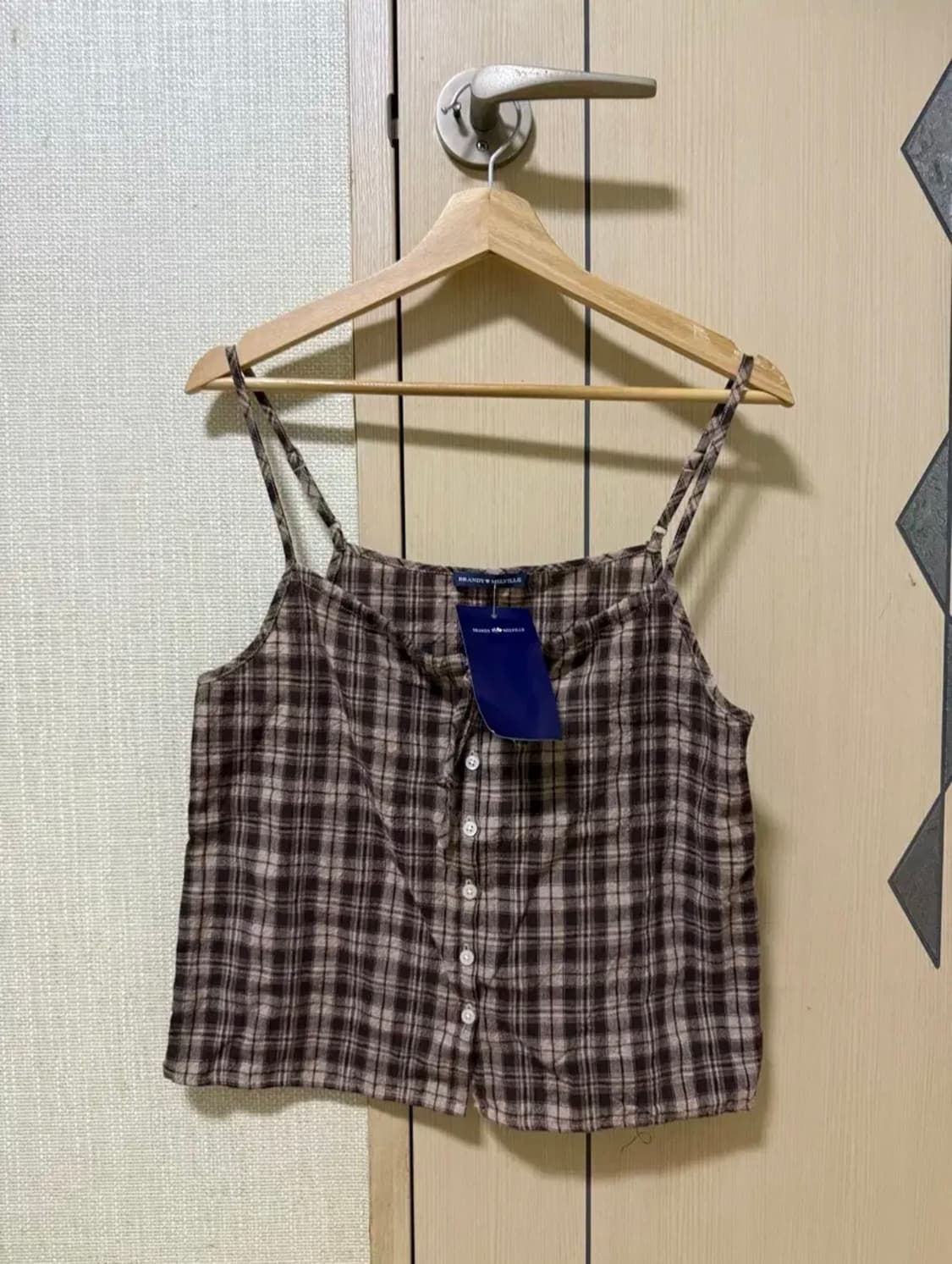 브랜디멜빌 체크나시 탑 상품이미지1
