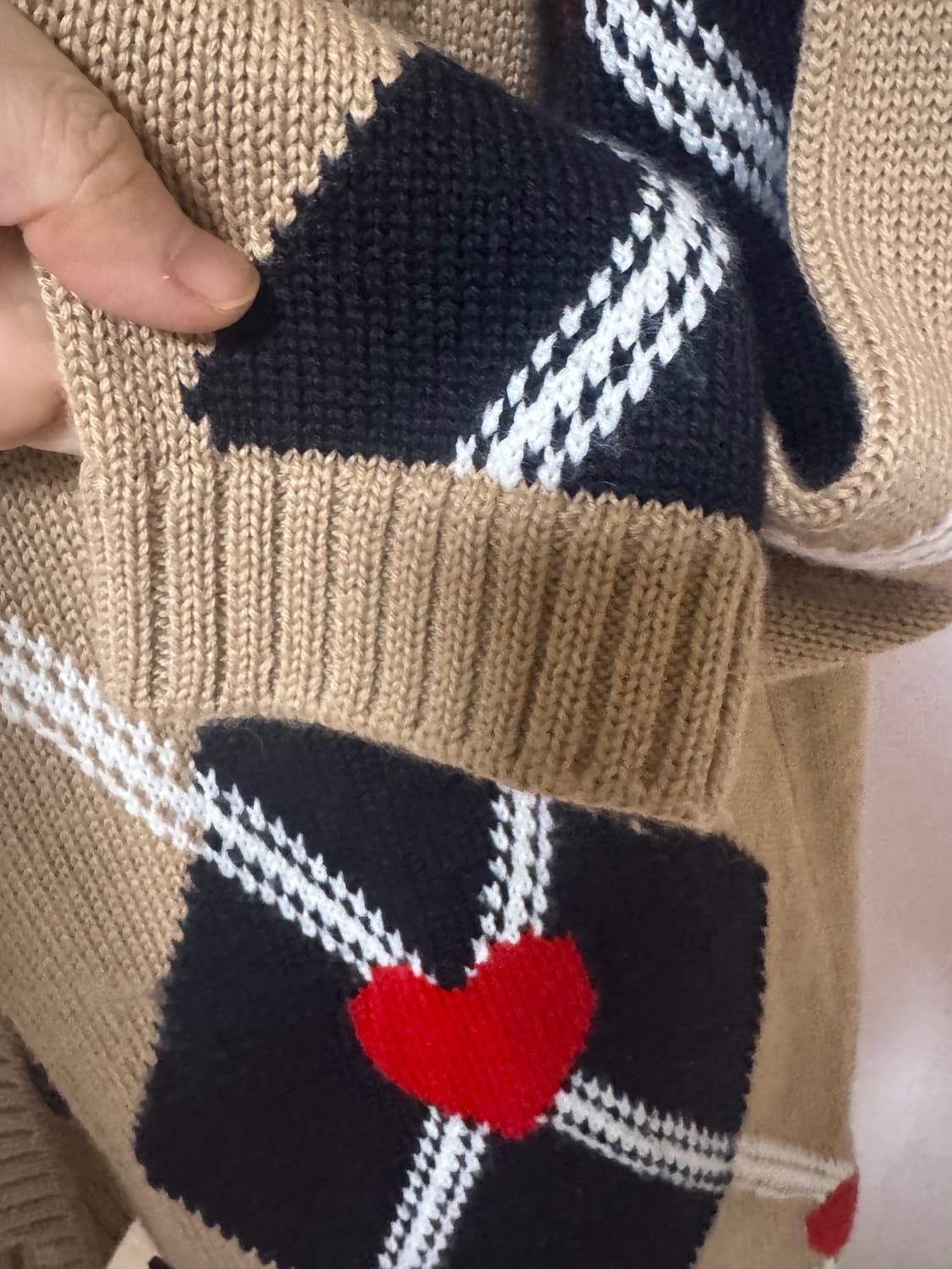 MSGM 아가일 니트 가디건 상품이미지3