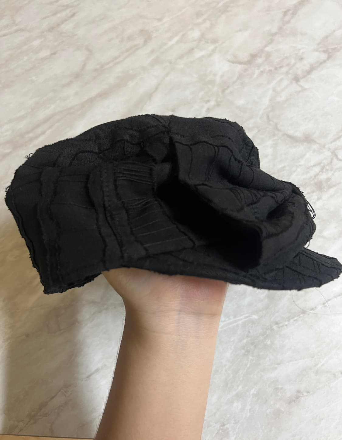 어썸니즈 벨보이 캡 리본 웨이브 블랙 상품이미지3