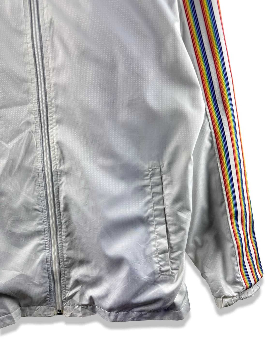 아디다스 화이트 레인보우 바람막이2242 상품이미지5