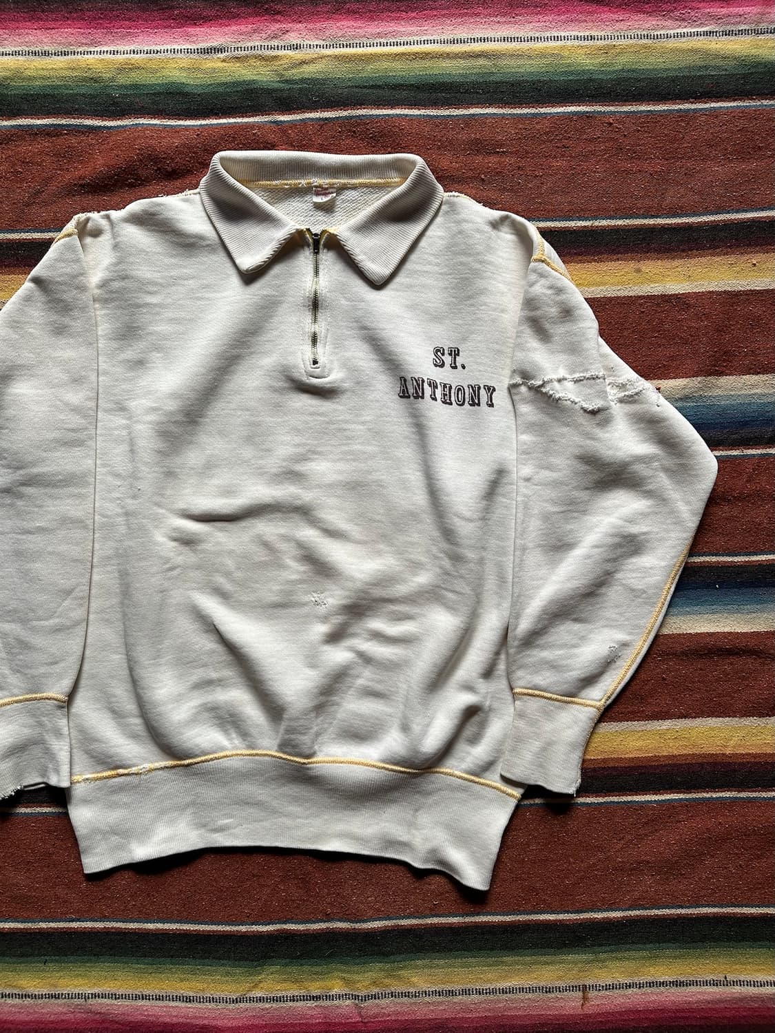 50s Russell Quarter Zip Up Sweat Shirt 상품이미지2