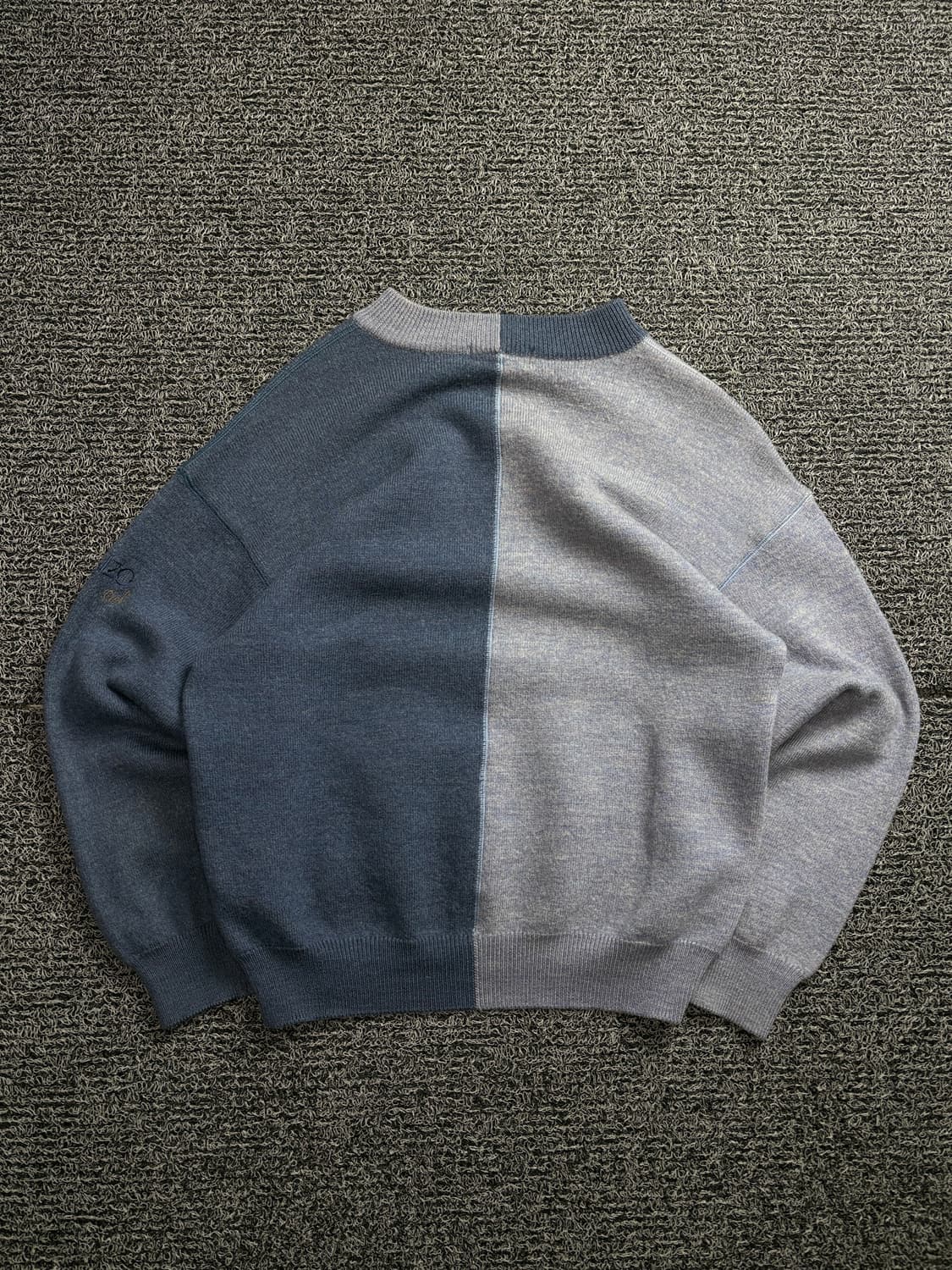 90s 겐조 아카이브 스펠아웃 디테일 배색 니트 2038 상품이미지4