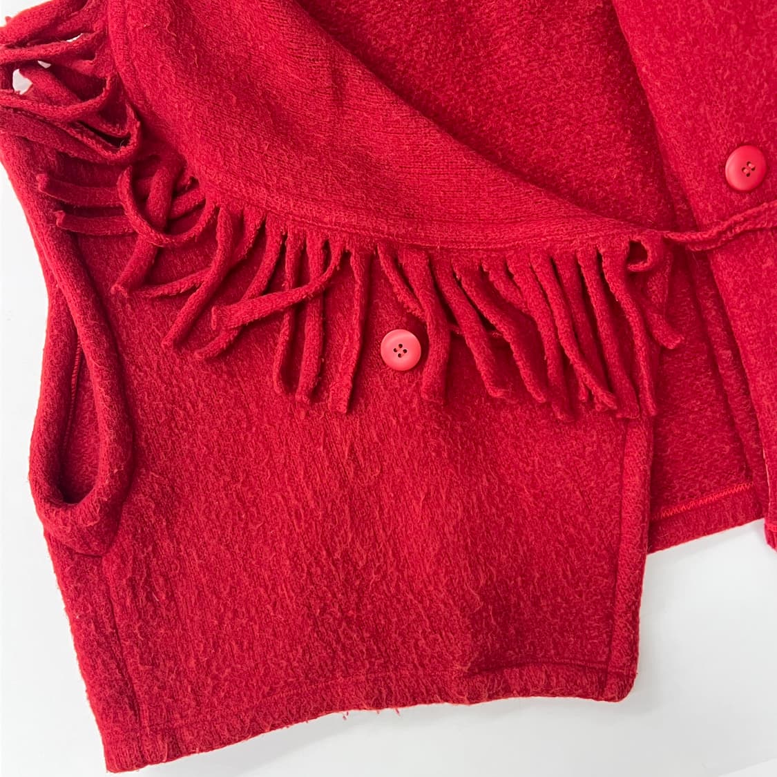 isseymiyake 90‘s 이세이미야케 울 레드 테 상품이미지6