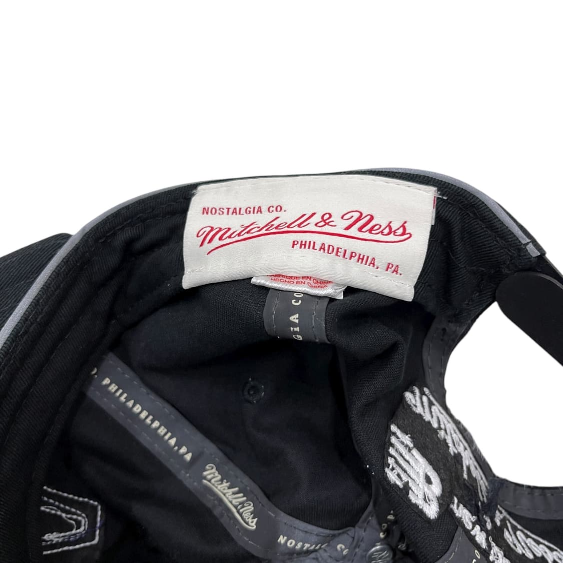뉴발란스 X 미첼앤네스 USA 스냅백 모자 블랙 상품이미지6