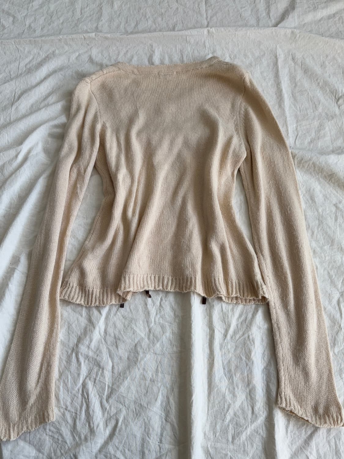 엑시즈팜 라이트베이지 모카라떼 갸루 러블리 니트 상품이미지5