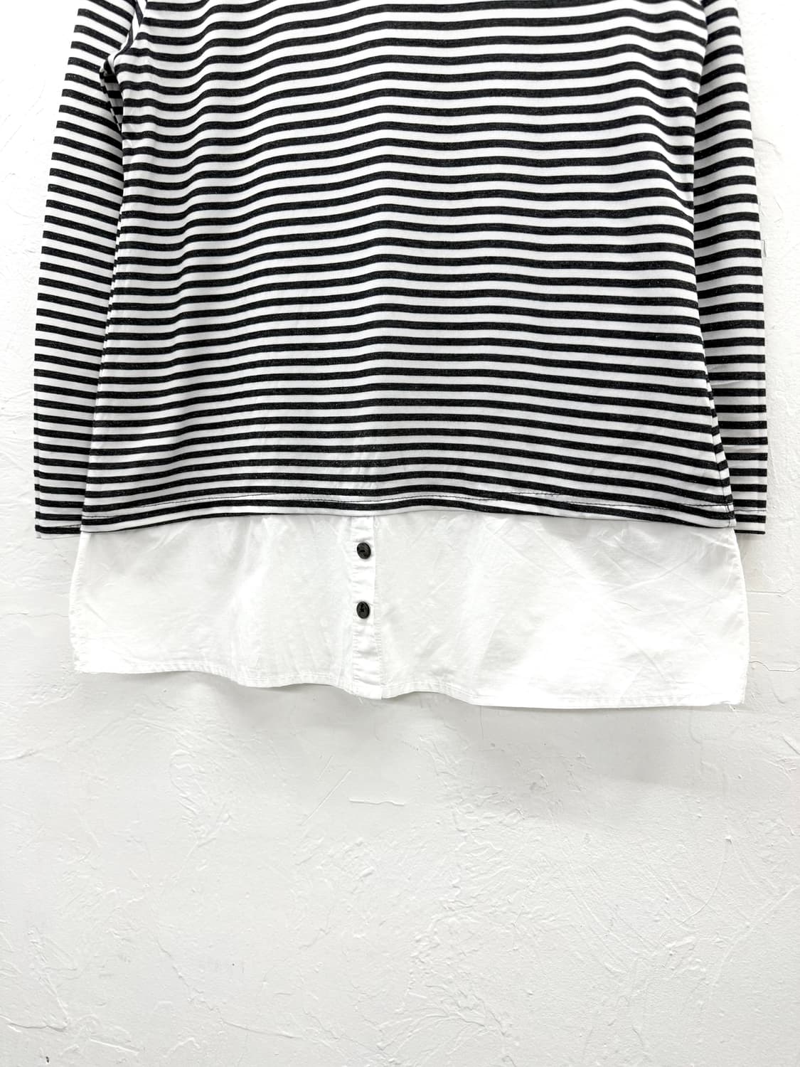 kansai bis 스트라이프 레이어드 롱슬리브 상품이미지2