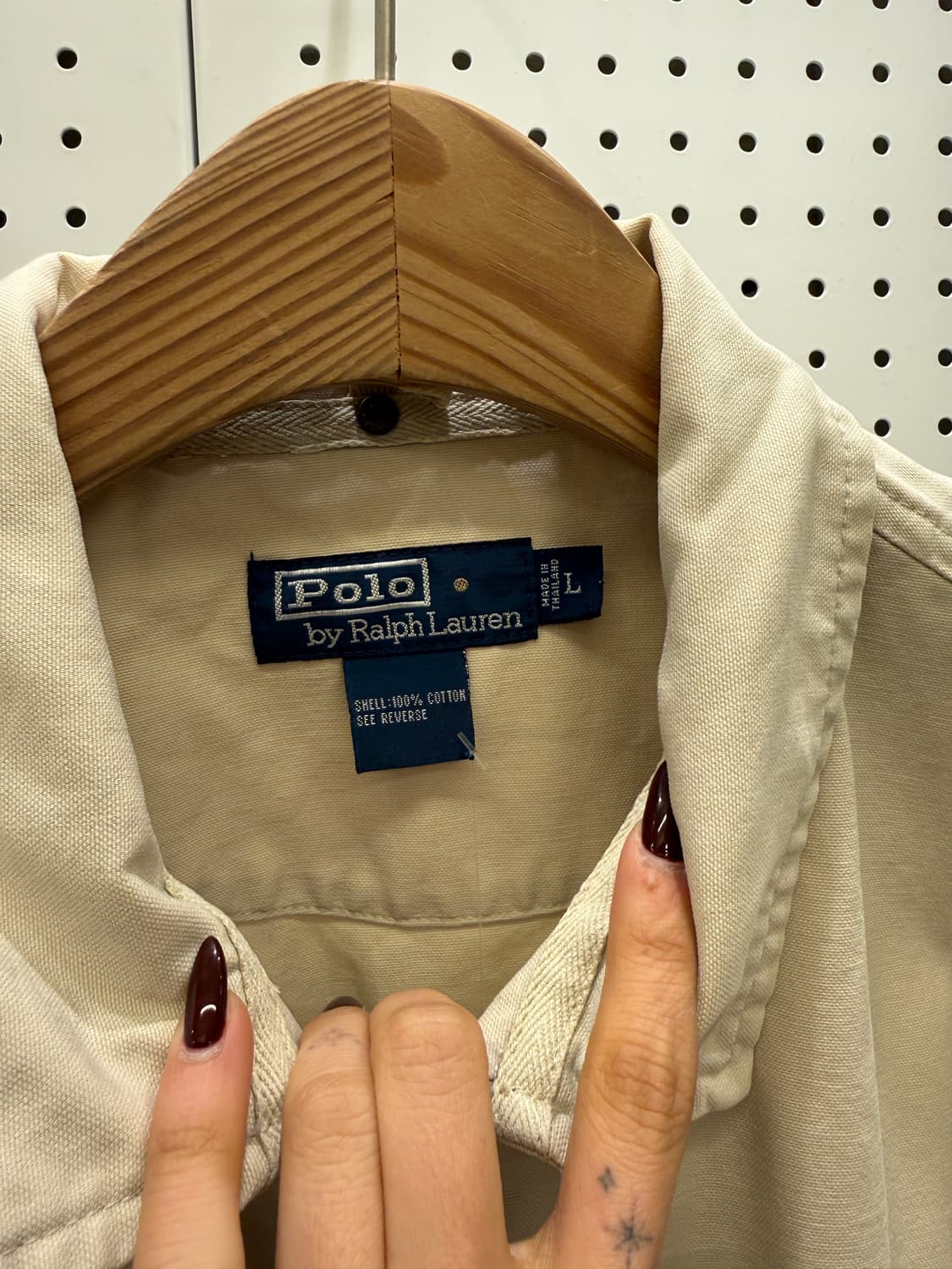 폴로랄프로렌 클래식 베이지 코튼 스윙톱 자켓 U1252 상품이미지5
