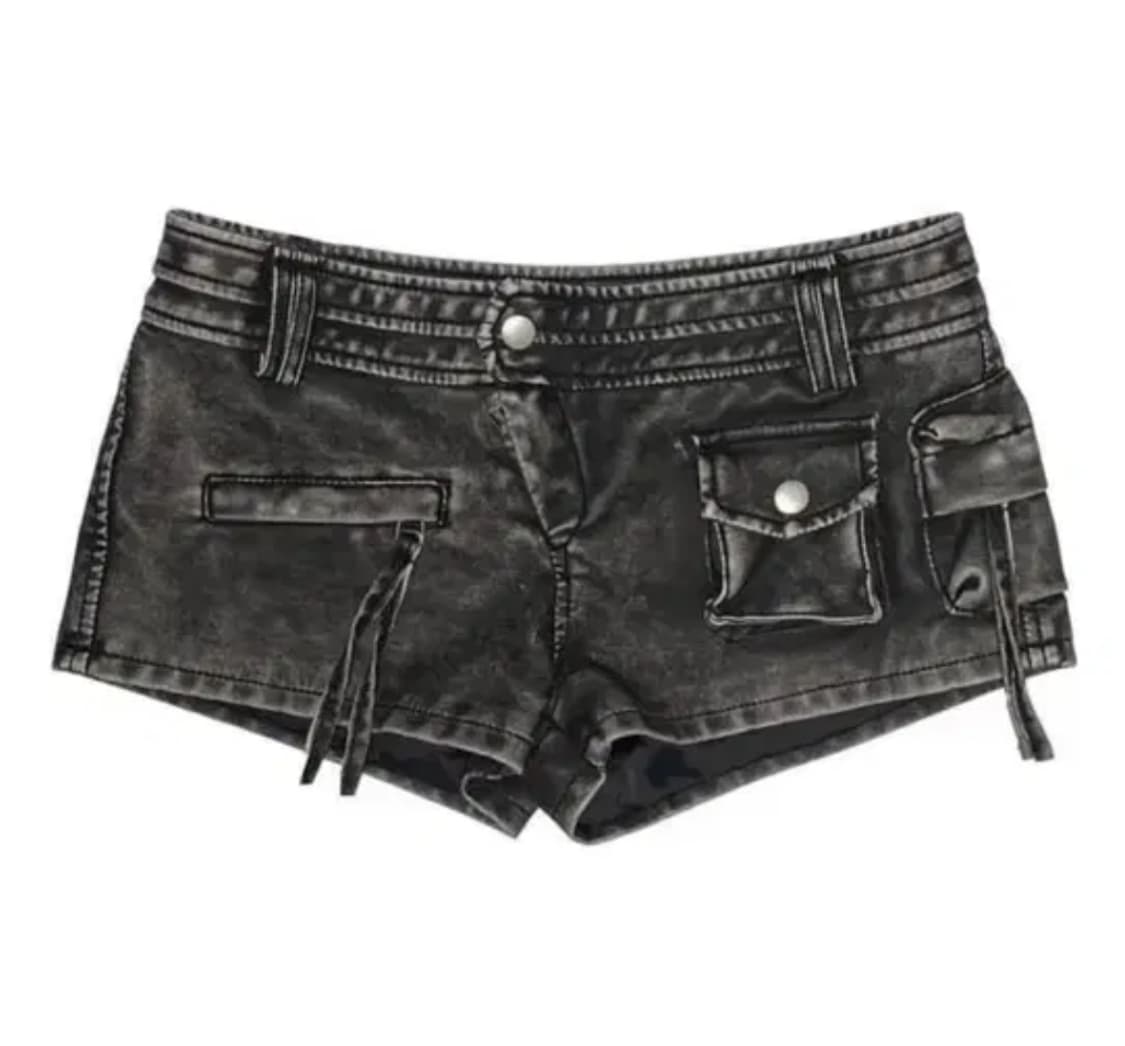 쏘시 마이크로 쇼츠 Saucy leather micro shorts  상품이미지1