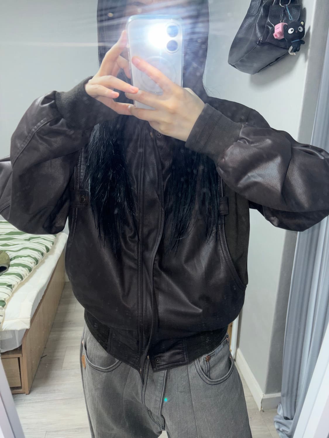 Vintage coating bomber jacket 상품이미지1