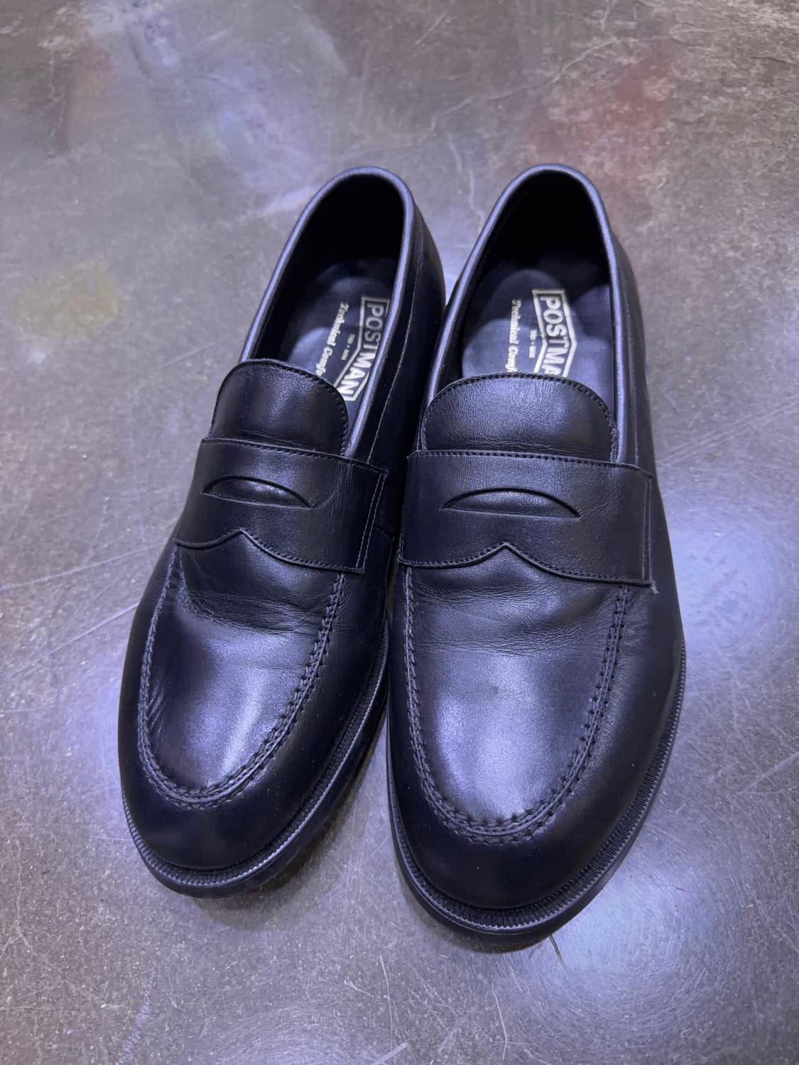 포스트맨 블랙 레더 페니로퍼 255 상품이미지2