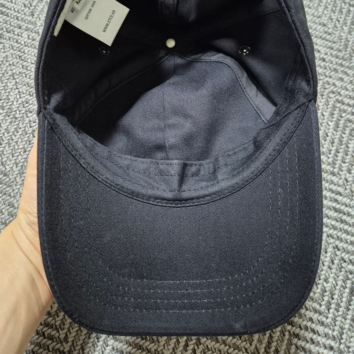 ETCE 시그니처 6패널 볼캡 블랙 M 상품이미지5