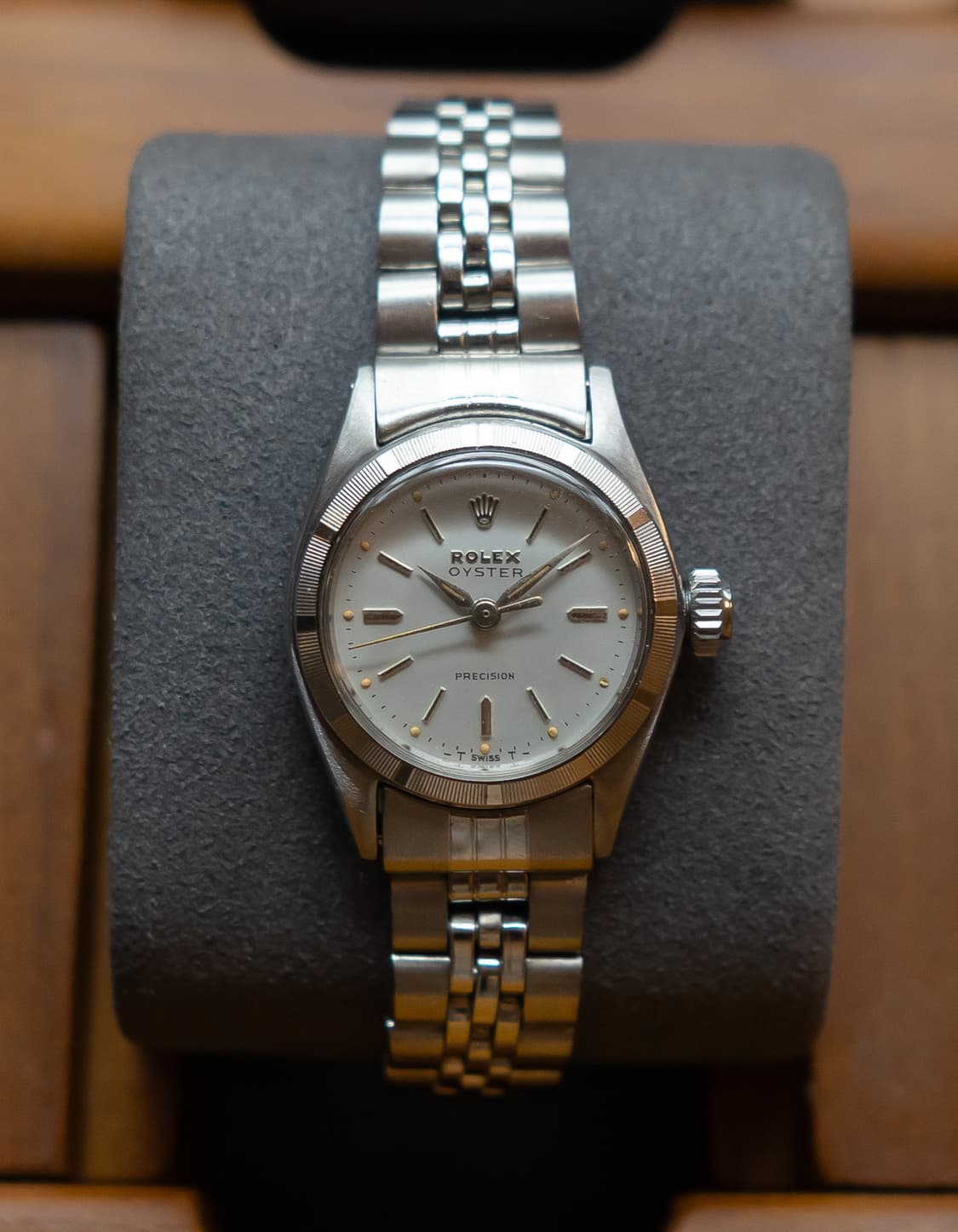 롤렉스 오이스터 프리시전 25mm 엔진턴 베젤 시계 상품이미지1
