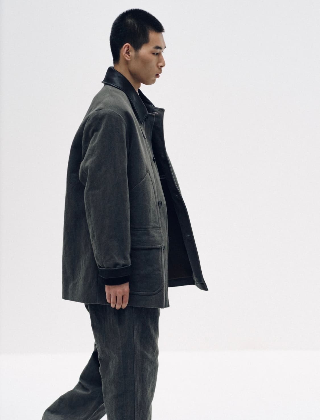 캡틴 선샤인 Cotton Hemp Work Coat (Sumi) / 2회 상품이미지1