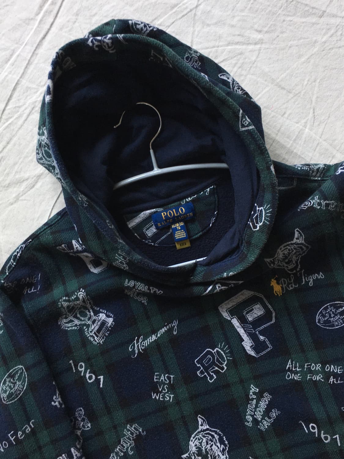 폴로 랄프로렌 체크패턴 후드티 상품이미지4