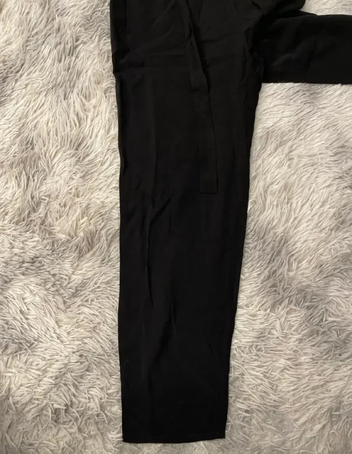 앤아더스토리즈 블랙 허리밴딩 스트링 와이드 팬츠 상품이미지3